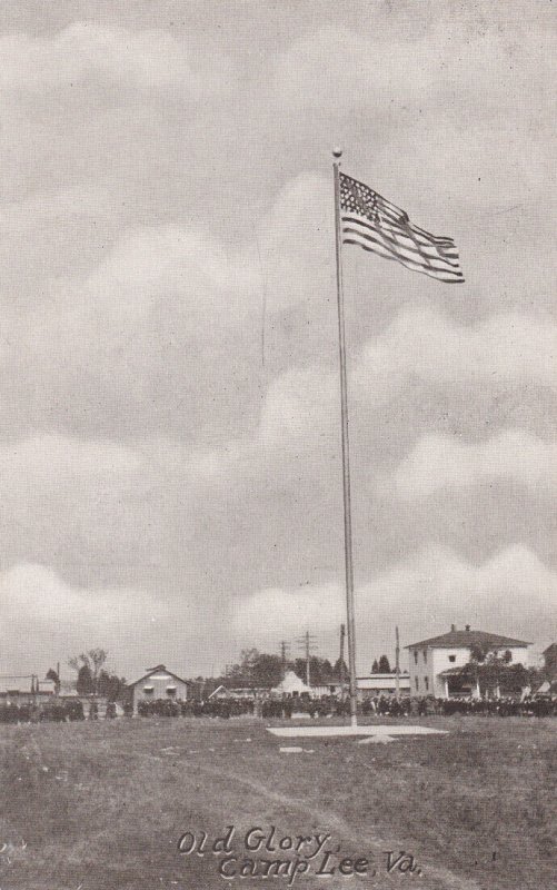 Military World War I Era Old Glory Camp Lee Virginia