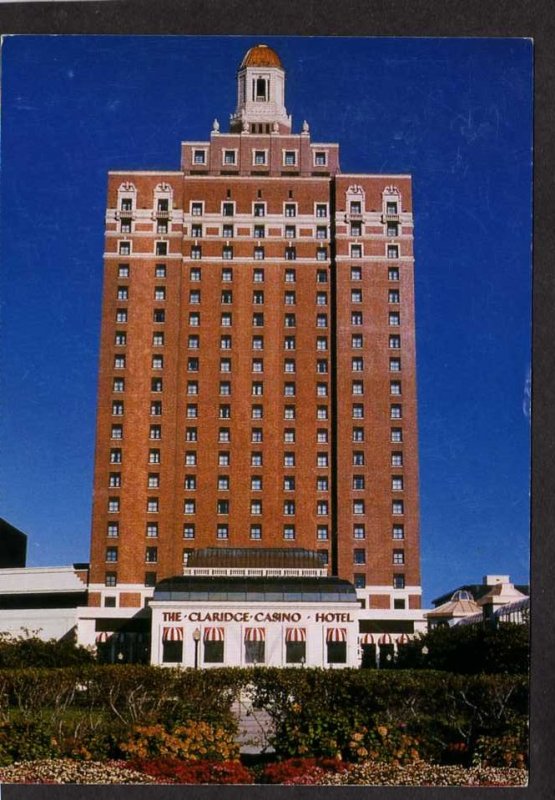 NJ Claridge Casino Hotel Atlantic City New Jersey Postcard Gambling