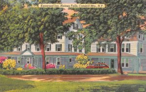 Haines Falls, NY New York  KENWOOD INN  Hunter Roadside Hotel  ca1940's Postcard