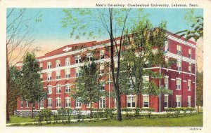 LEBANON, TN Tennessee  MEN'S DORMITORY~Cumberland University  c1940's Postcard