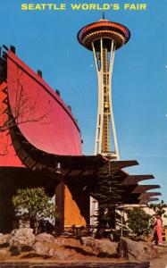 WA - Seattle, 1962. Seattle World's Fair (Century 21 Exposition). Space Needl...