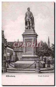 Old Postcard Offenburg Drafe Denkmal