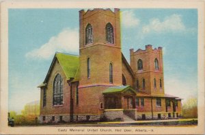 Red Deer Alberta Gaetz Memorial United Church AB Alta PECO Postcard H12