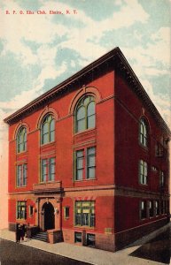 J84/ Elmira New York Postcard c1910 Elks Lodge Building 164