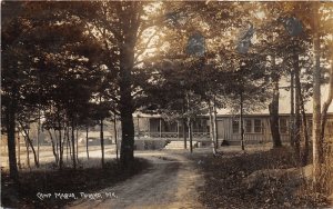H86/ Poland Maine RPPC Postcard c1920s Camp Maqua Building  7