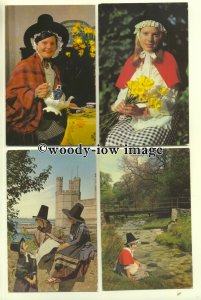 eth02 - 36 Ethnic - People - Welsh Ladies in National Costume postcards