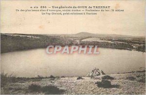 Old Postcard Vue Generale Gour Tazenat One of the Beaux Auvergne websites