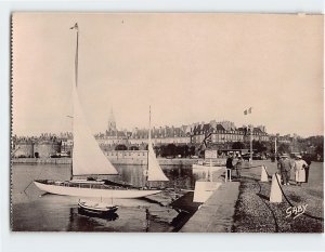 Postcard Vue du Port des Yachts Saint Malo France