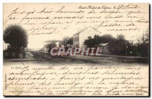 Saint Andre de Cubzac Old Postcard The station