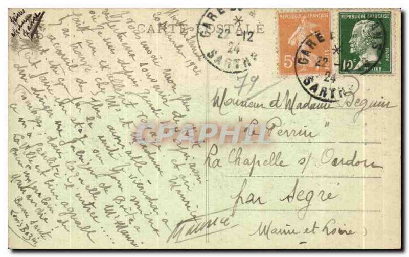 Old Postcard Niort Old Town Hall in 1840