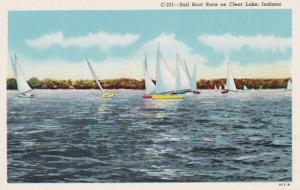 Indiana Clear Lake Sail Boat Races Curteich