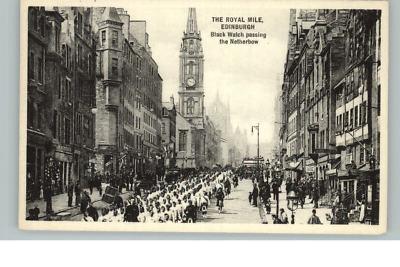 EDINBURGH SCOTLAND Royal Mile Street Scene c1910 PC