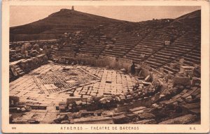 Greece Athenes Athens Theater of Bacchus Vintage Postcard 03.21