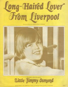 Jimmy Osmond Long Haired Lover From Liverpool Sheet Music