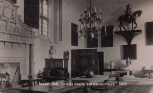 Barons Hall Lumley Castle Chester Le Street Co Durham Old Real Photo Postcard