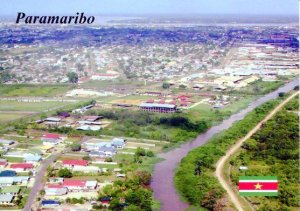 SURINAME:  Aerial View OF Paramaribo