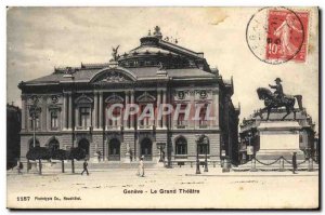 Old Postcard Geneva Grand Theater