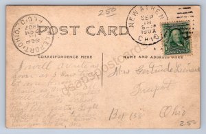 J87/ Adena Ohio RPPC Postcard c1910 near Stuebenville Cadiz Birdseye 583