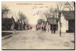 Postcard The Old Army Camp & # 39Avord Main Road