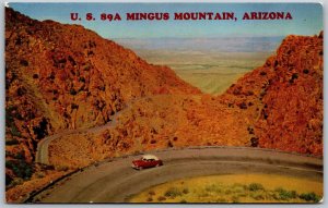 Vtg Arizona AZ Highway 89s Mingus Mountain Oak Creek Canyon View Postcard