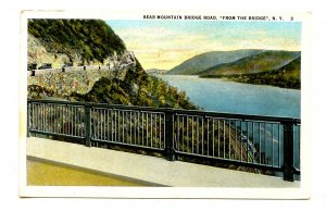 NY - Hudson River. Bear Mountain Bridge, Road from the Bridge