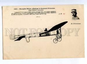 205289 FRANCE AVIATION Bleriot airplane pilot Princeteau #1487