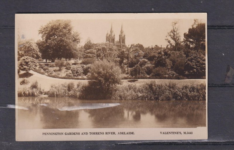 SOUTH AUSTRALIA, ADELAIDE, PENNINGTON PARK, TORRENS RIVER, c1930 ppc., unused.