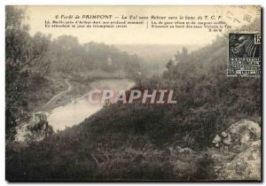 Old Postcard Paimpont Le val No Return To Bench