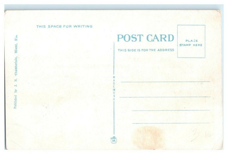 Railroad Station, Hollywood, FL Postcard *7J9