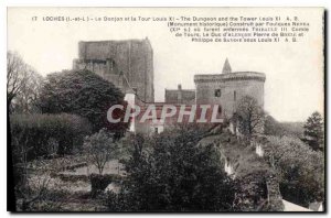 Old Postcard Loches The Dungeon and the Tower Louis XI