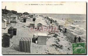 Old Postcard La Bernerie La Plage L & # 39heure Du Bain