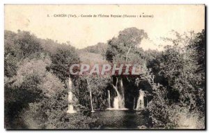 Old Postcard Carces Cascade From & # 39Eglise Reynier