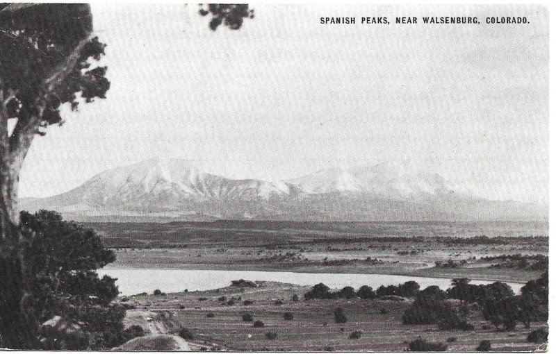 near Walsenburg, CO - Spanish Peaks (Conoco TOURAIDE)