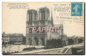 Old Postcard Paris Notre Dame