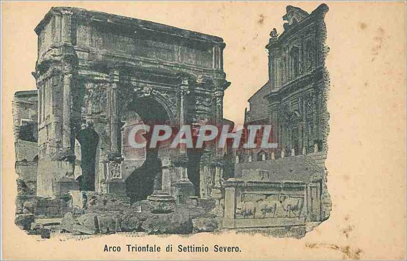 Postcard Old Arco di Settimio Severo Trionfale