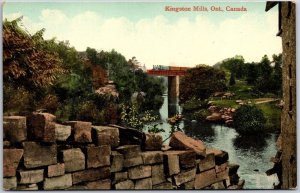 Kingston Mills Ontario Canada Rideau River Locks Postcard