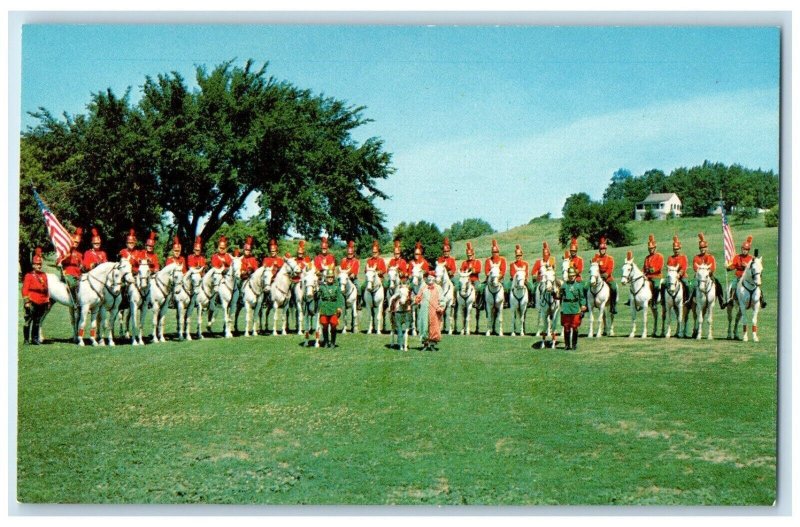 c1950's White Horse Patrol Clown Sioux City Iowa IA Unposted Vintage Postcard