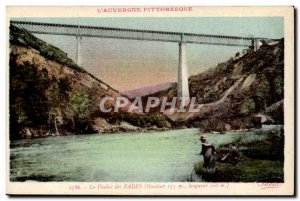 Old Postcard Auvergne Fades Viaduct (133m)