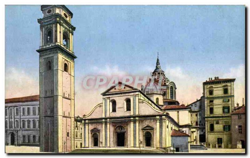 Old Postcard Italia Italy Torino La cattedrale