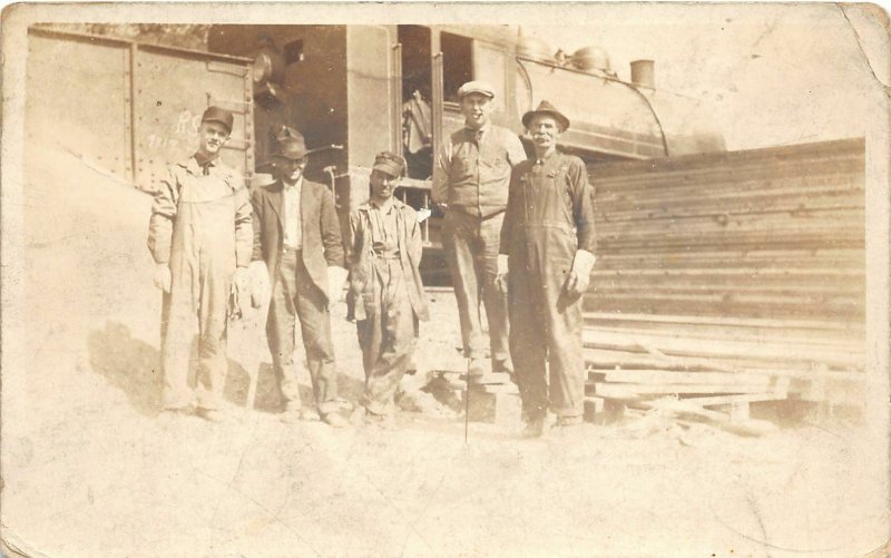 F93/ Harman Creek Pennsylvania RPPC Postcard c1920s Coal Mine Workers 3