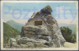 EASTER ROCK INSPIRATION POINT MT. LOWE  1920   CALIFORNIA