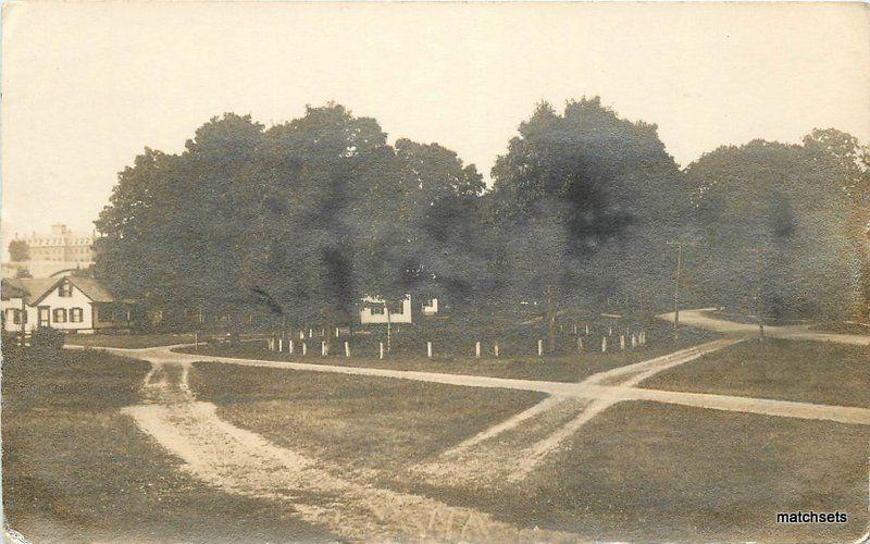 1911 Northfield Massachusetts  Rural roads RPPC real photo postcard 7342