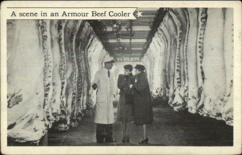 Armour's Chicago Beef House Cooler 1941 Used Postcard