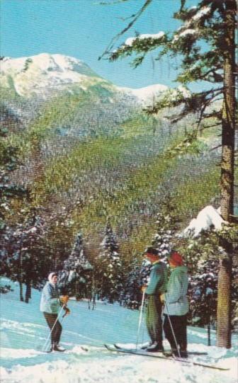 Skiers At Summit Of Mt Mansfield Stowe Vermont 1957