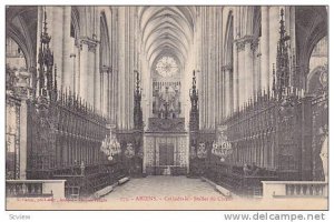 Interior- Cathedrale- Stalles Du Choeur, Amiens (Somme), France, 1900-1910s