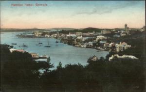 Bermuda Hamilton Harbor - Nice Coloring c1910 Postcard