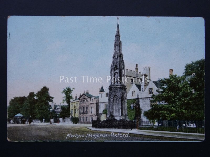 Oxford MARTYRS MEMORIAL c1904 Postcard by The Wrench Series 14402