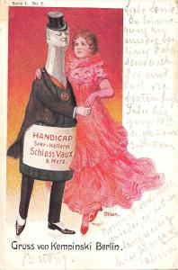 BG19919 kempinski berlin advertisng  bottle humanized dancing with woman germany