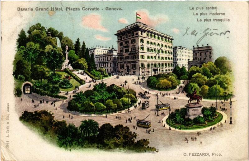 CPA GENOVA Bavaria Grand Hotel, Piazza Corvetto ITALY (497789)