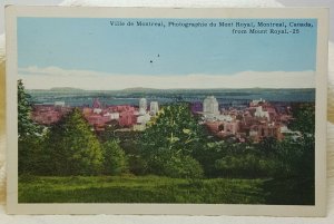 Ville de Montreal 1956 Canada Vintage Postcard